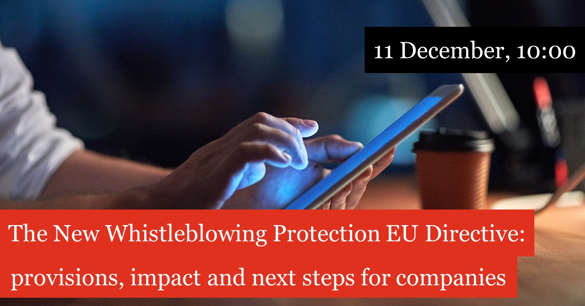 The New Whistleblowing Protection EU Directive: provisions ...